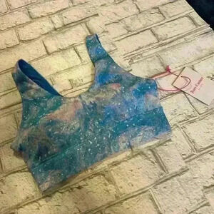 NWT Women’s Juicy Couture Aurora Print Sports Bra Size Small